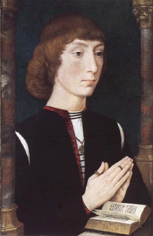 Hans Memling A Young Man at Prayer china oil painting image